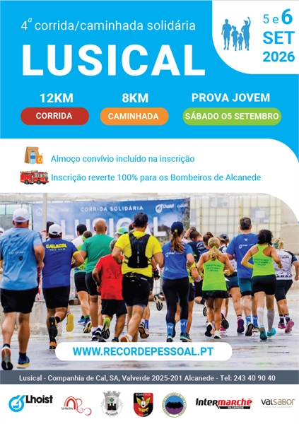 4ª Corrida / Caminhada Lusical 2026 — event image